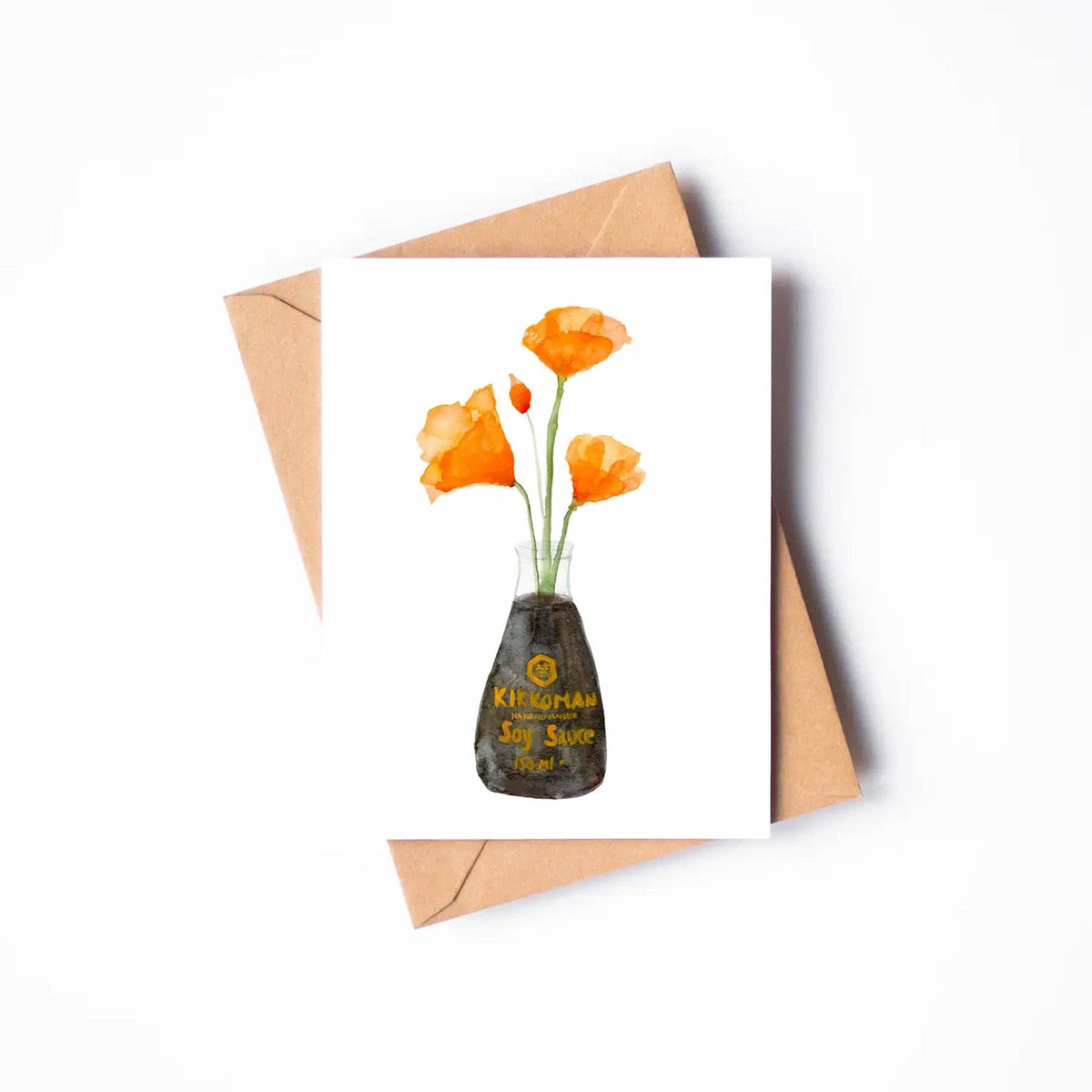 California Poppy in Soy Sauce Card | AAPI Card