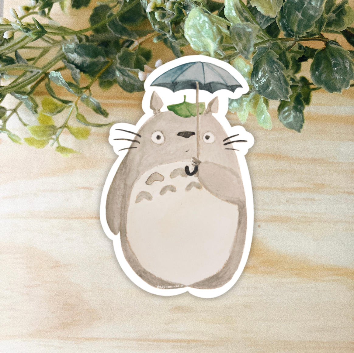 Totoro Weatherproof Sticker | Waterproof and Dishwasher Safe