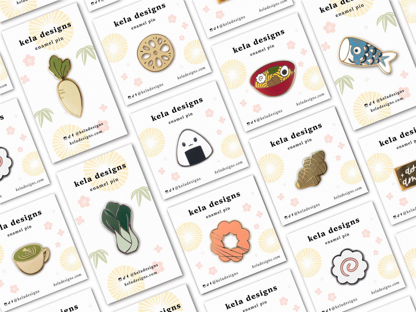 Daikon Radish Enamel Pin