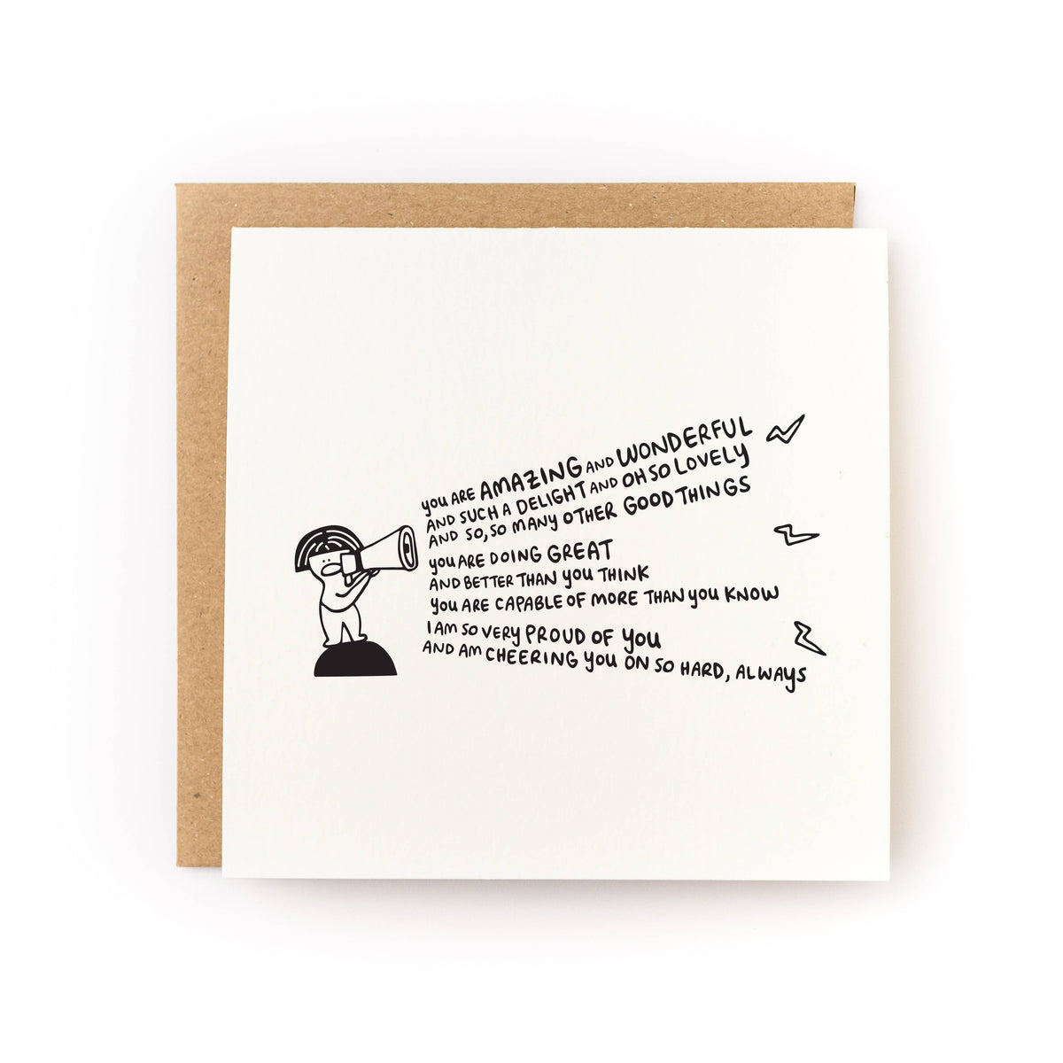 Cheering You On Encouragement Card