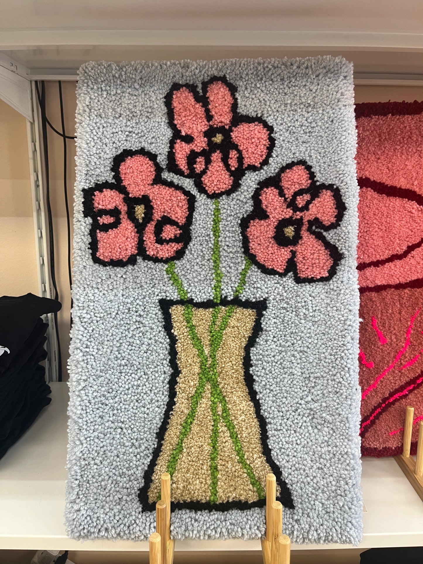 Tufted Artwork - Vase Flower