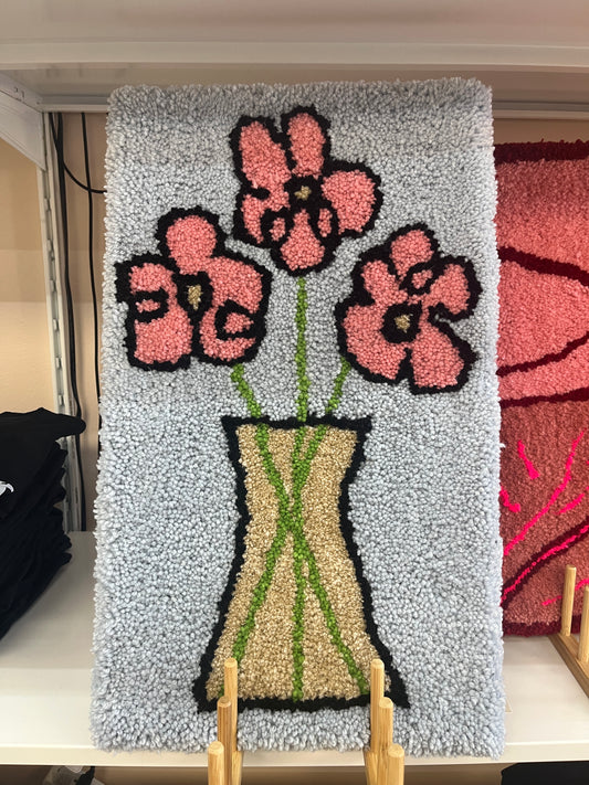 Tufted Artwork - Vase Flower