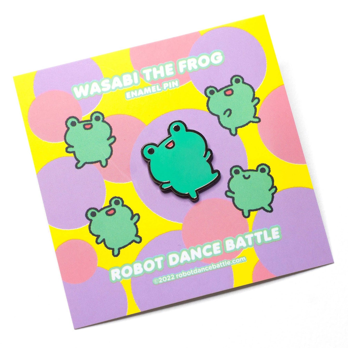 Wasabi the Frog Enamel Pin