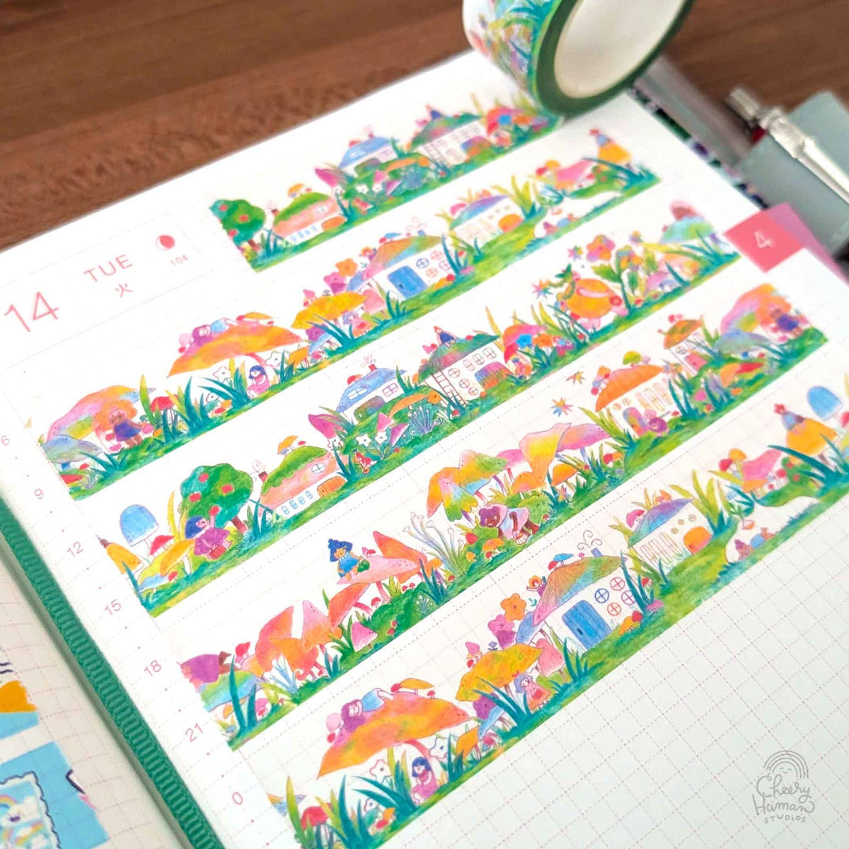 Mushroom Grove - Washi Tape