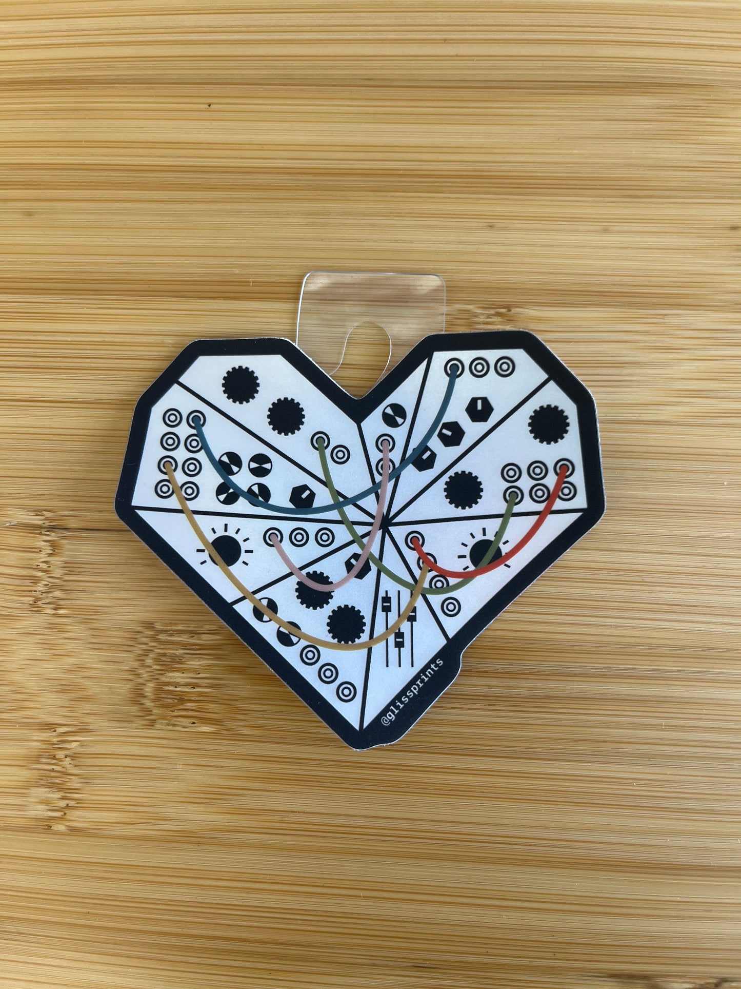 Heart Synth Sticker