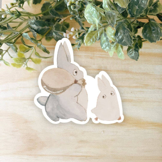 Mini Totoros Sticker | Waterproof and Dishwasher Safe