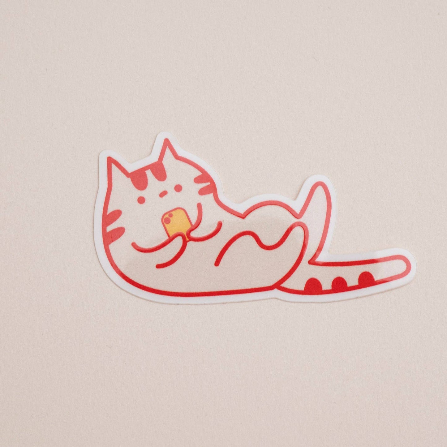 Doom Scrolling Cat - Vinyl Sticker