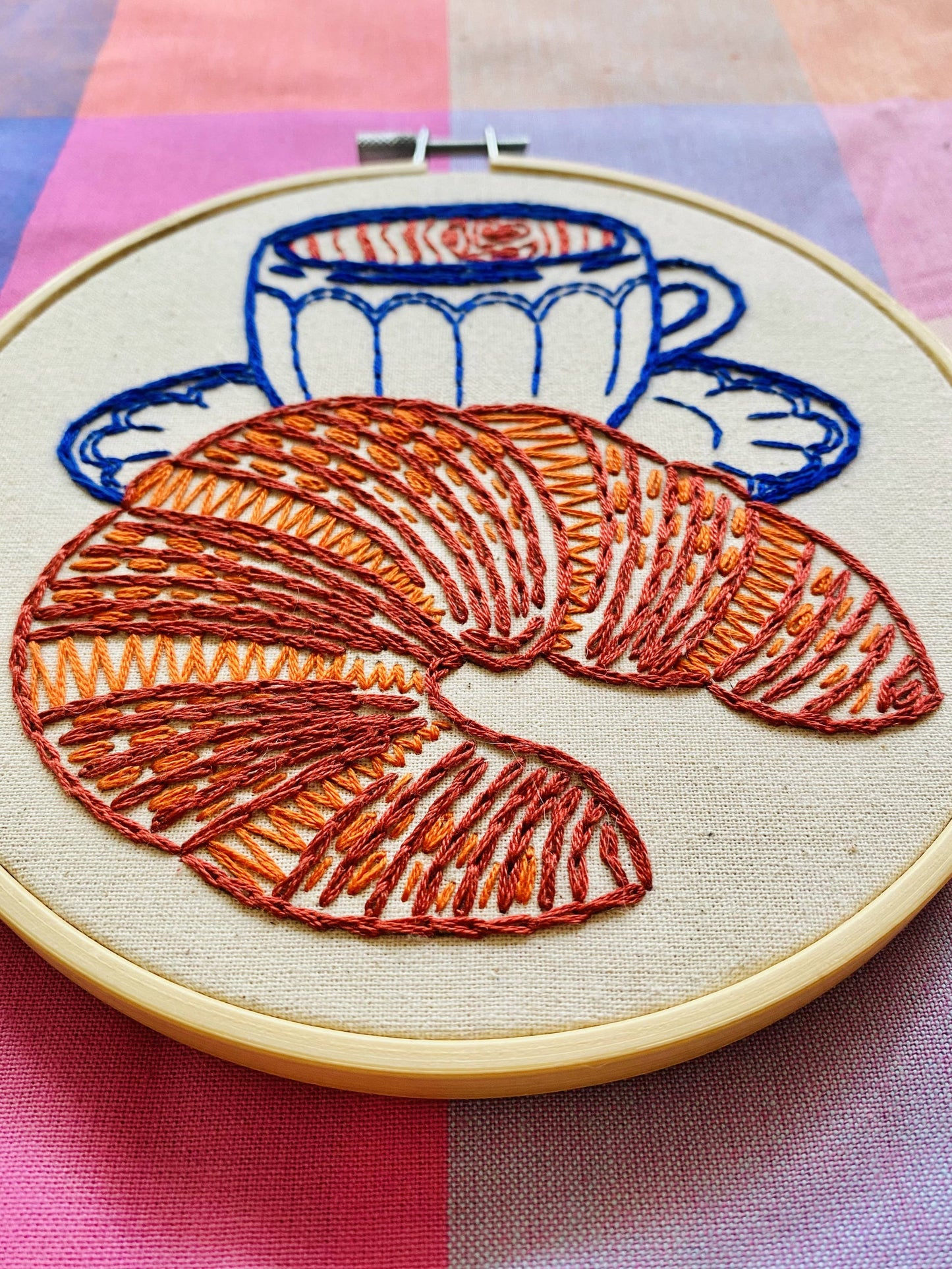 Croissant Complete Embroidery Kit