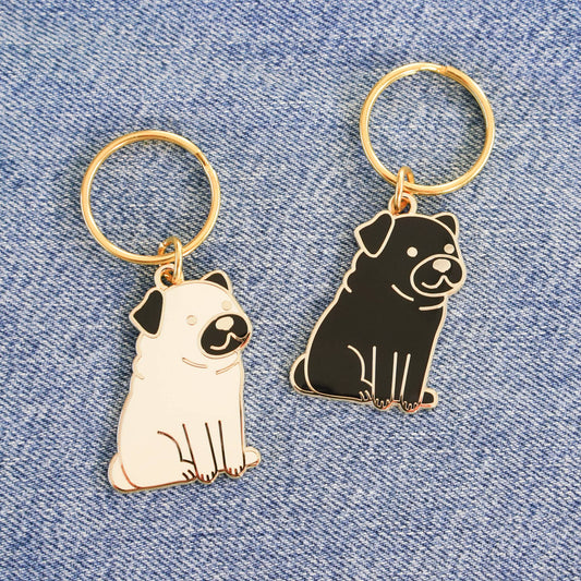 Pug Keychain