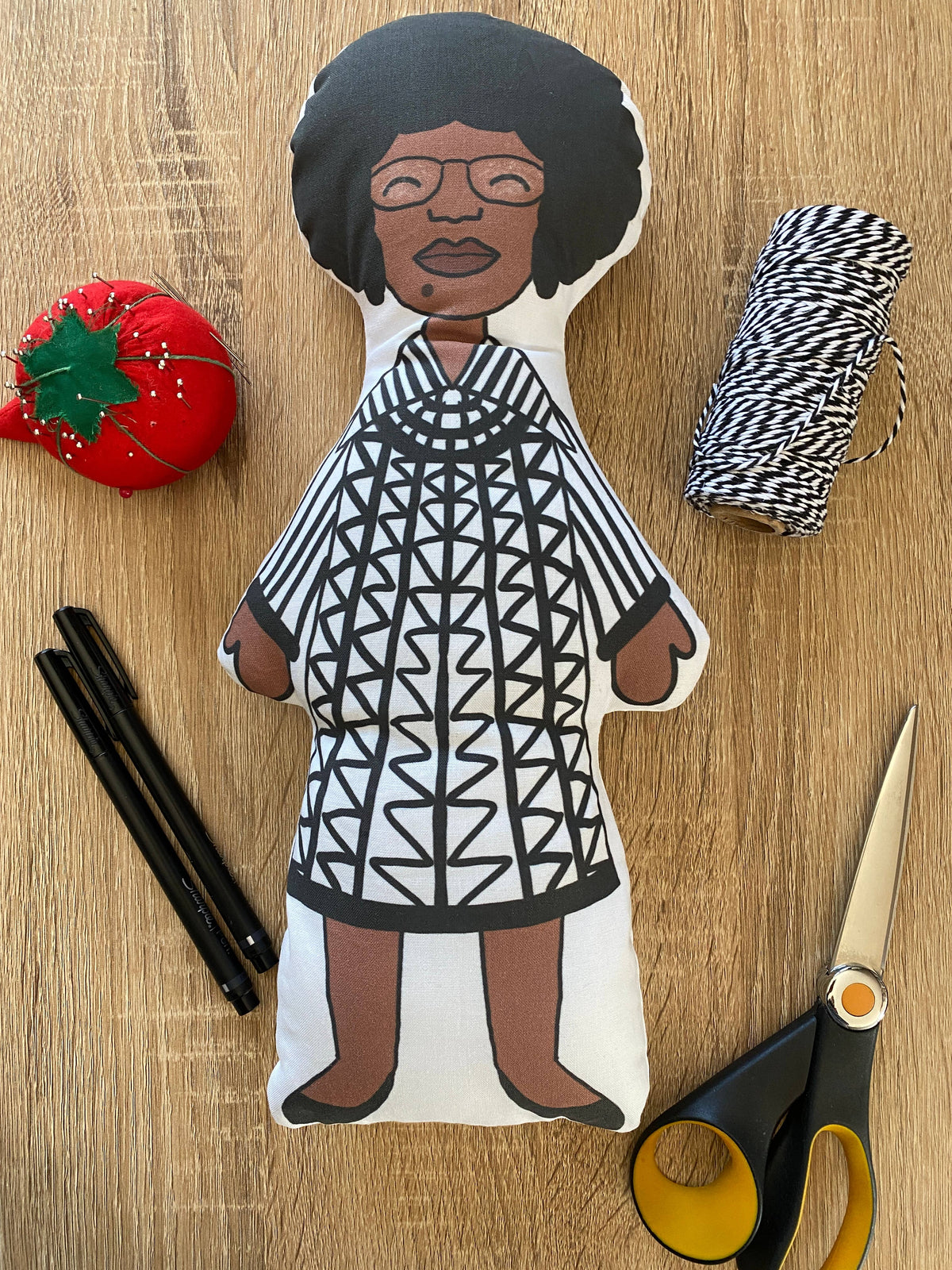 Shirley Chisholm DIY Doll Fabric
