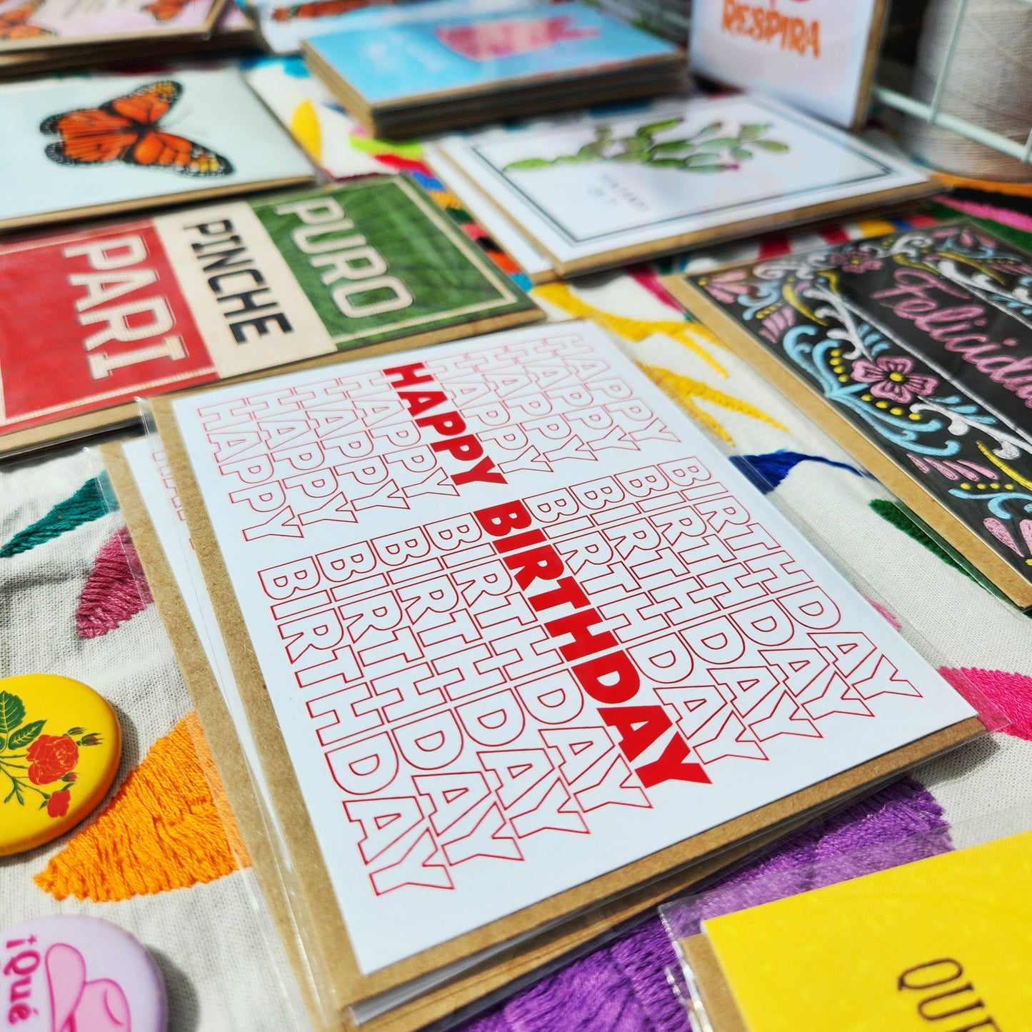 Happy Birthday Grocery Bag Greeting Card