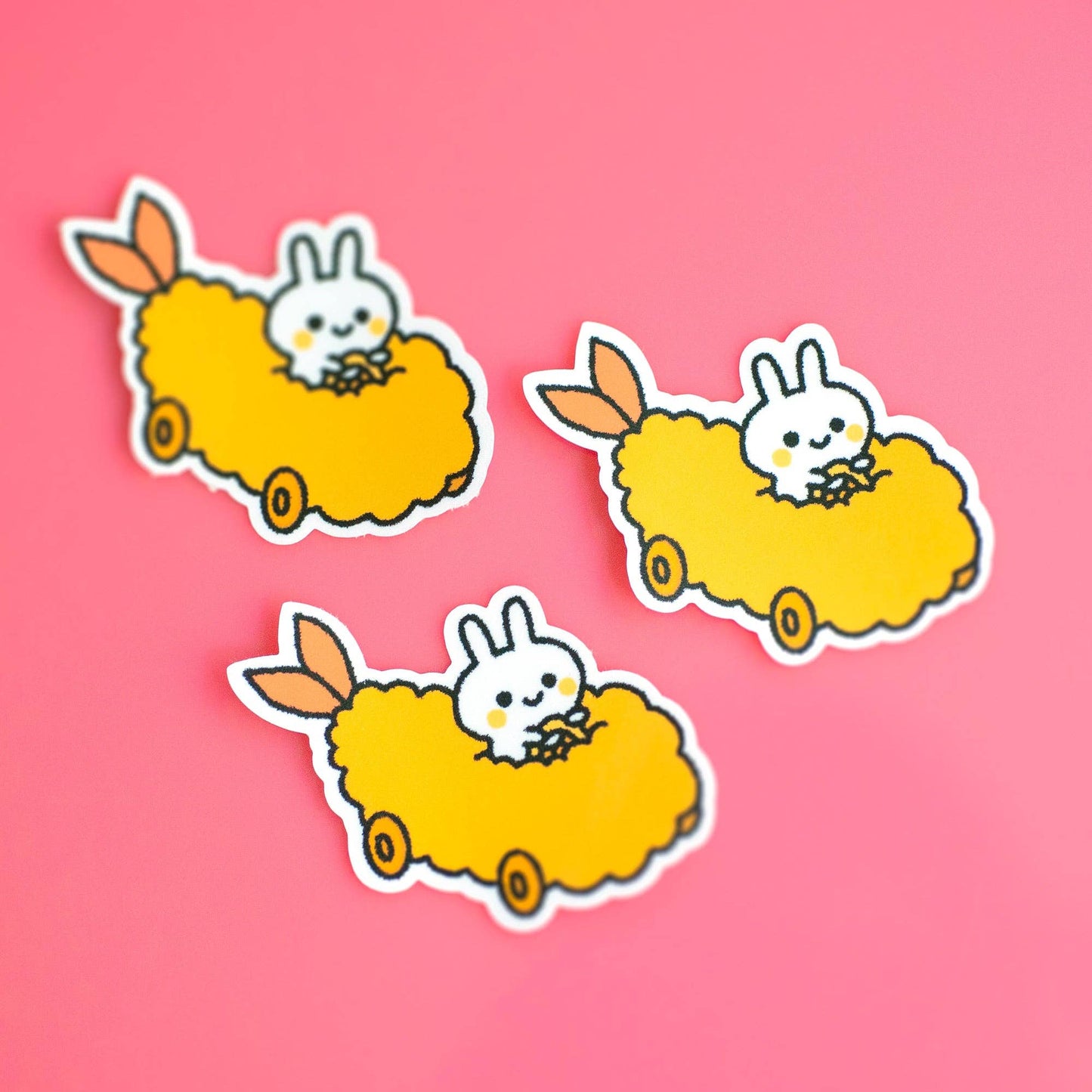 Miki The Bunny Tempura Car Sticker