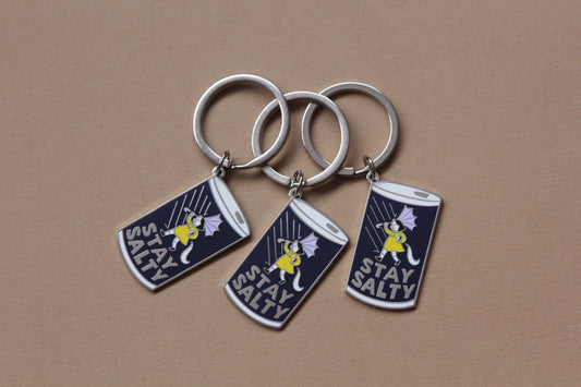 Stay Salty Enamel Keychain
