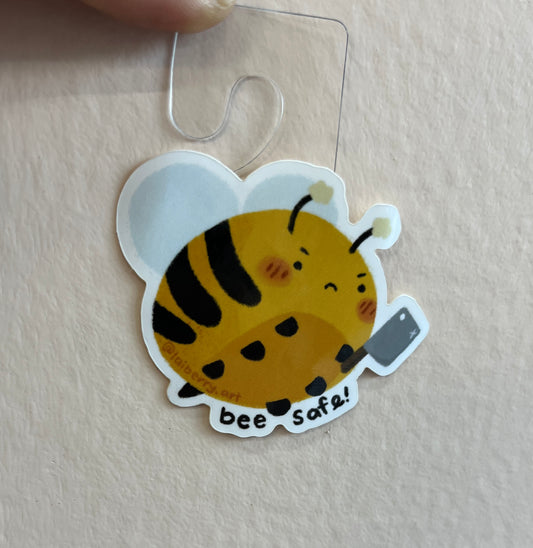 Bee Safe! Sticker