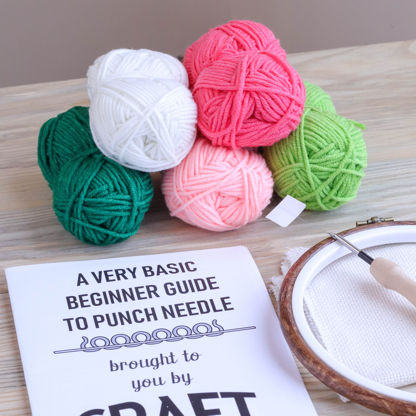 Rosy Outlook Punch Needle Kit