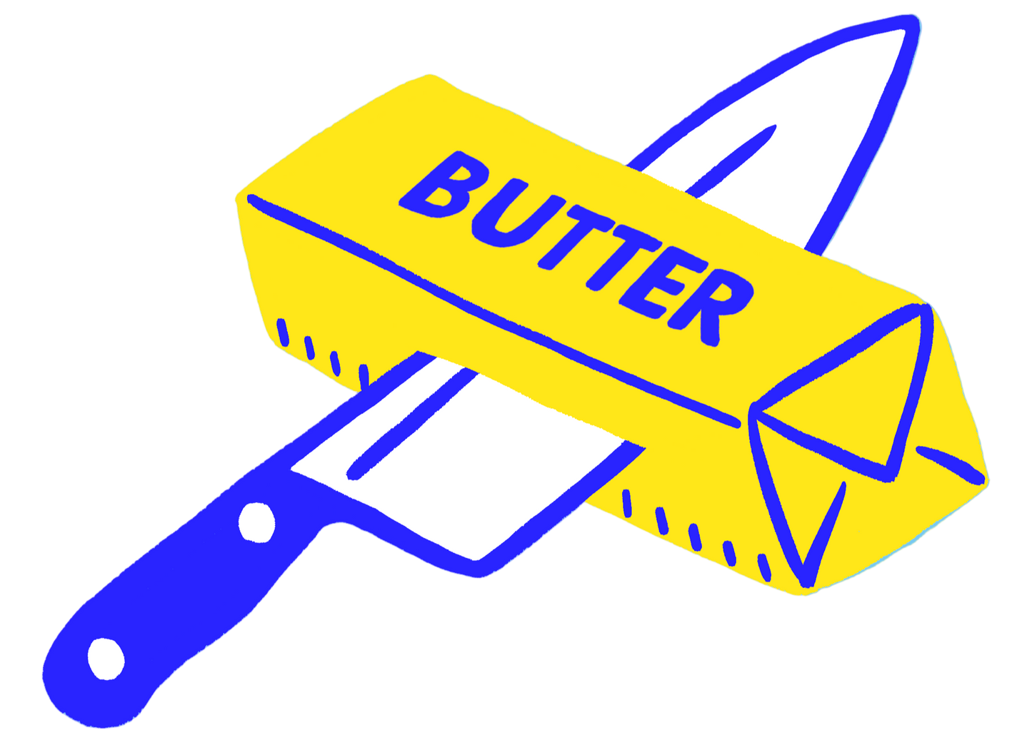 One Big Iron-On Butter Knife