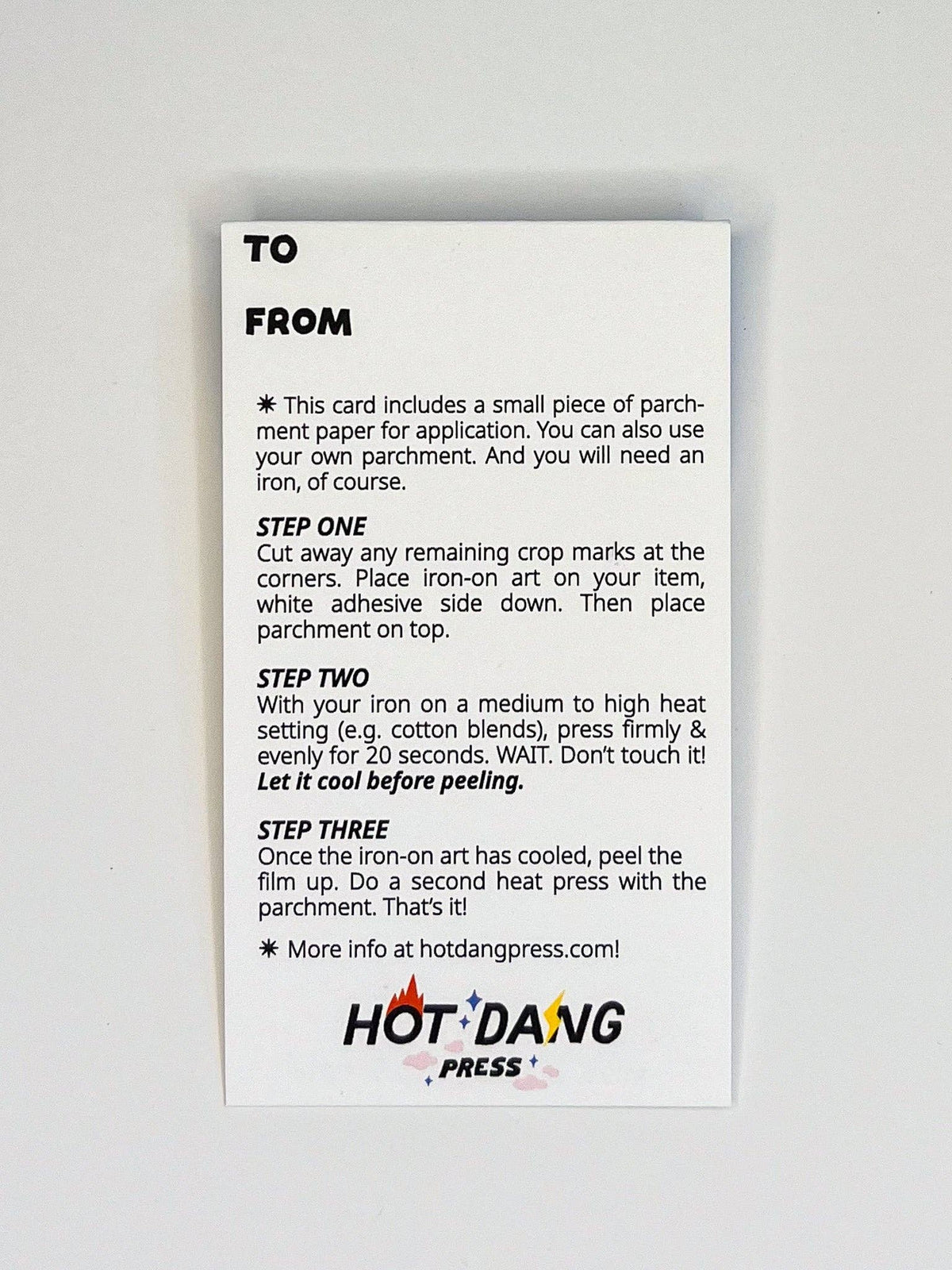 Happy Birthday Cake L'il Something Iron-On Card