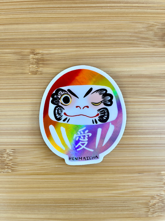 Love Daruma Sticker