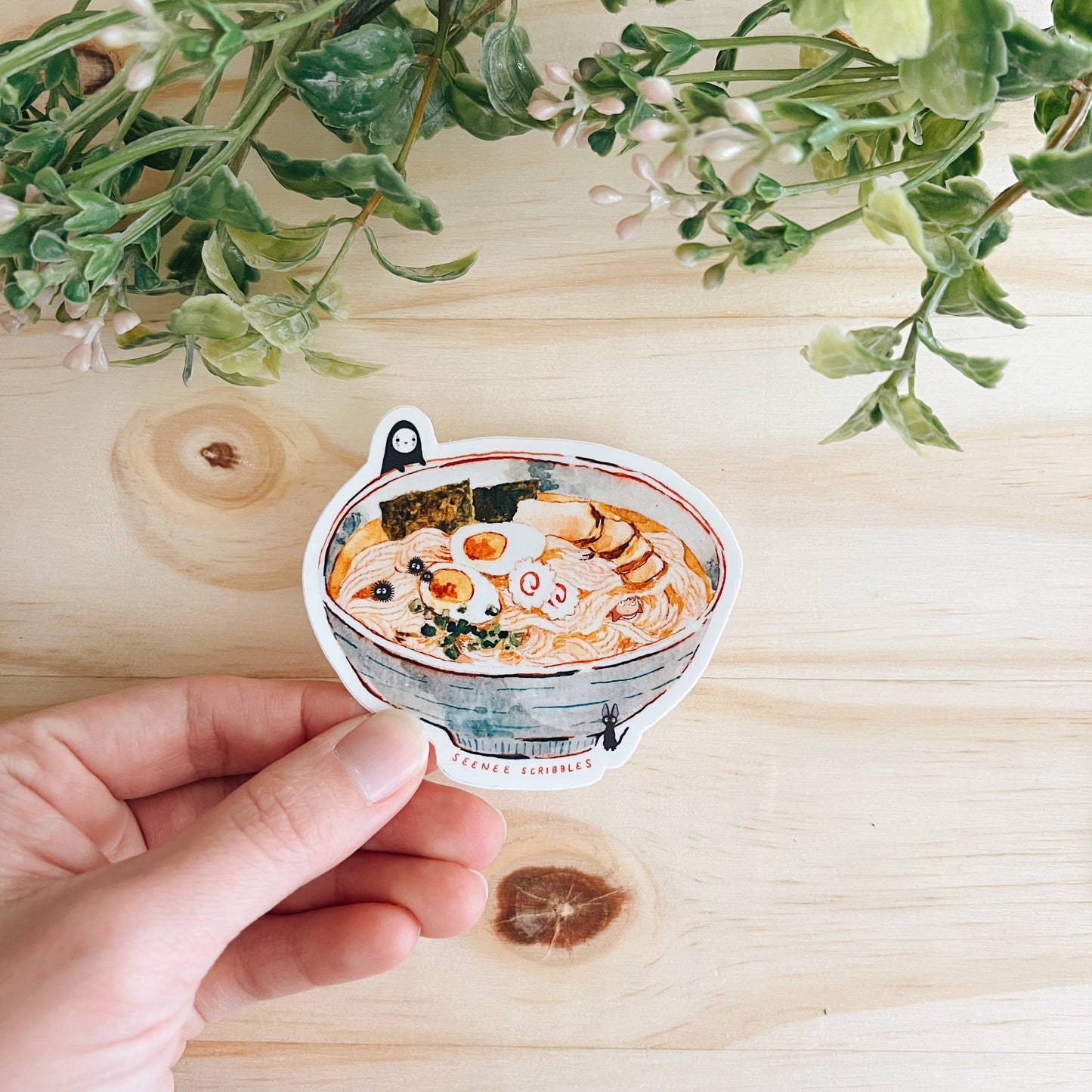 Ghibli Ramen Sticker | Waterproof and Dishwasher Safe