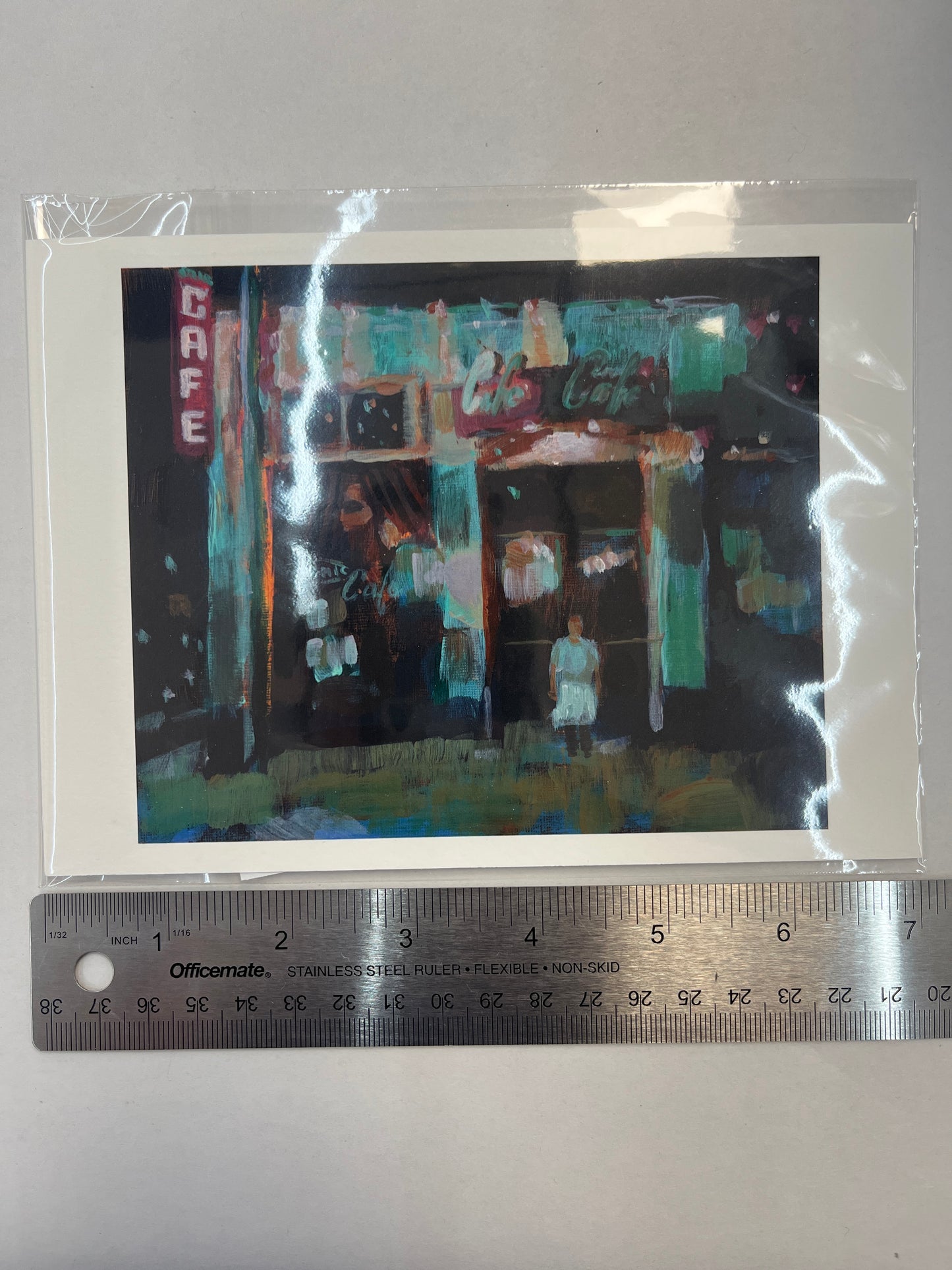 Kenji Liu Print - Atomic Cafe