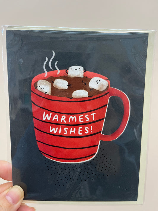 Warmest Wishes Hot Cocoa Greeting Card