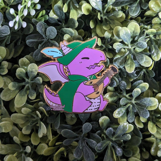 The Draconic Bard - Dragons and Dragons Enamel Pin