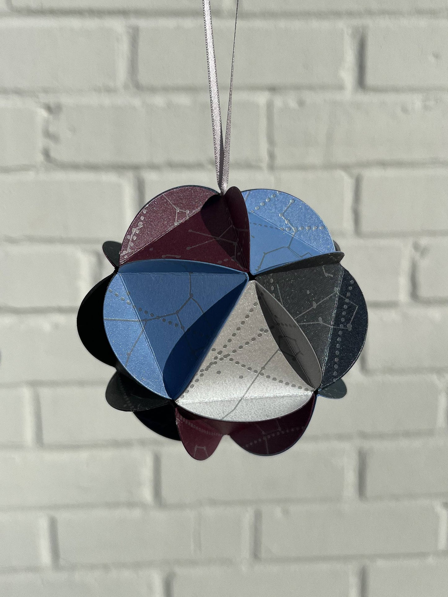 Icosahedron DIY ornament kit