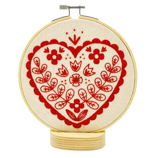 NEW! Nordic Heart Complete Embroidery Kit