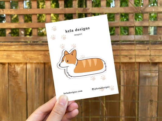 Loaf Corgi Magnet