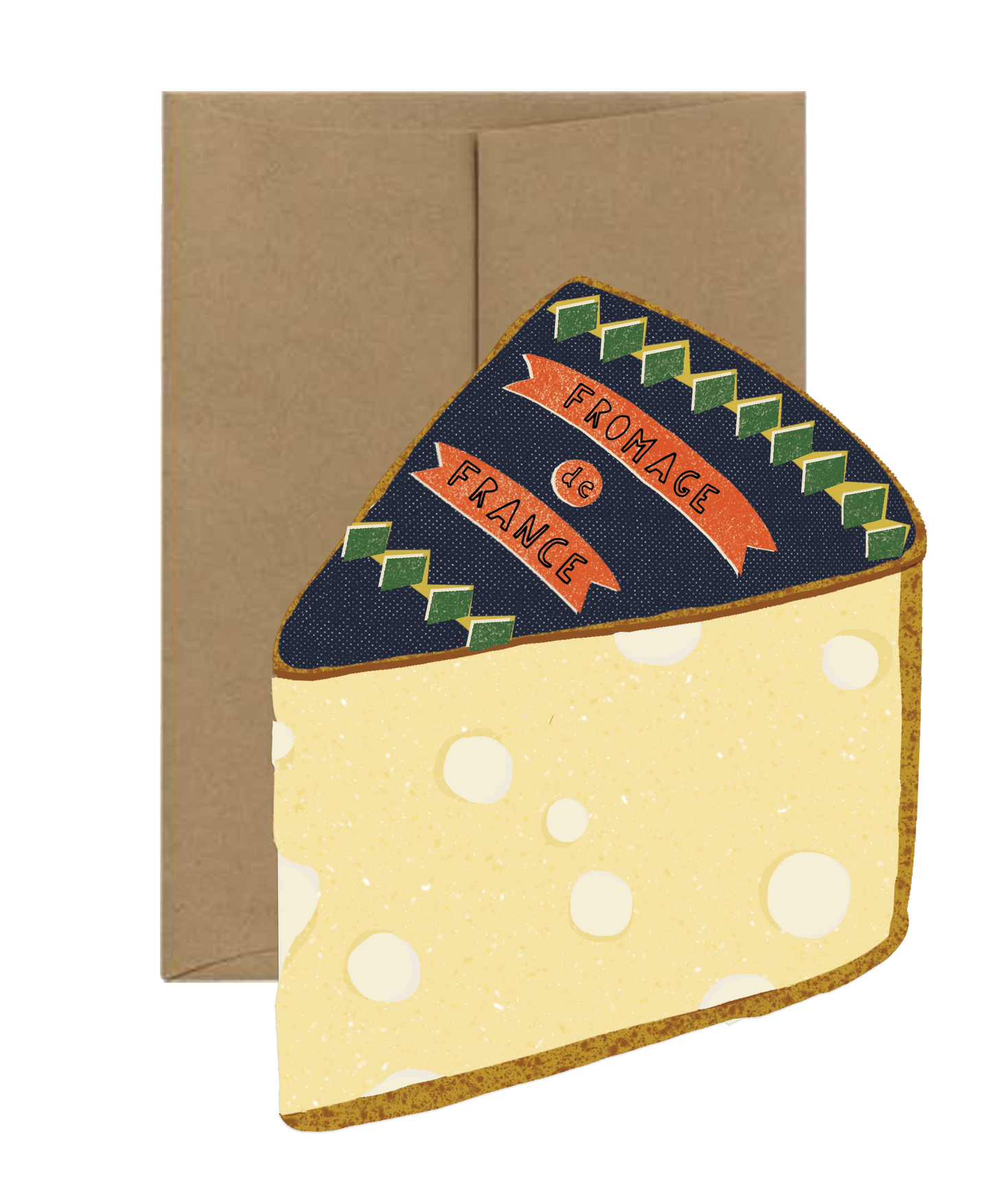 Cheese Card - French Collection Die Cut