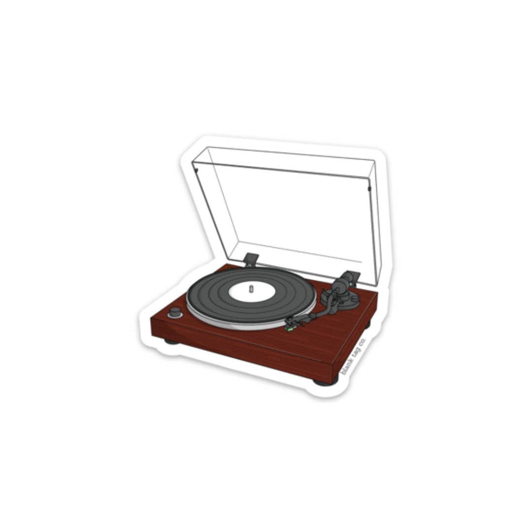 The Record Player Sticker