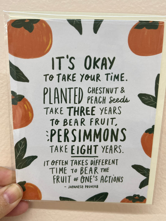 Persimmon Card