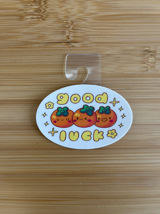 Good Luck Persimmons Sticker