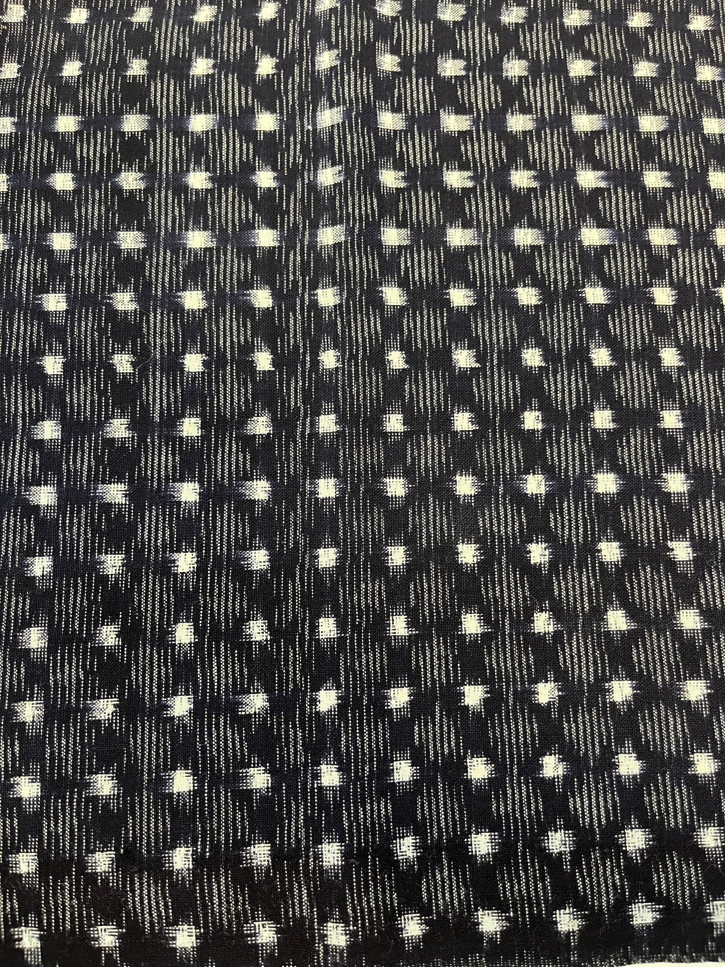 Vintage Kasuri Small Dot Square Grid Pattern