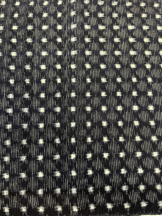 Vintage Kasuri Small Dot Square Grid Pattern
