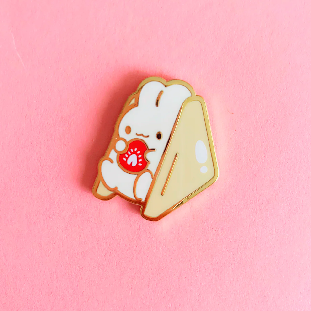 Bunbini Strawberry Sando Enamel Pin