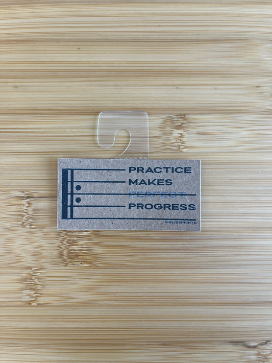 Practice Makes Progress Sticker