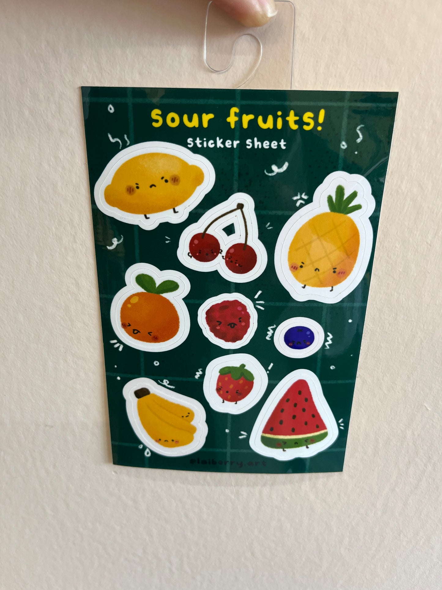 Sour Fruits Sticker Sheet