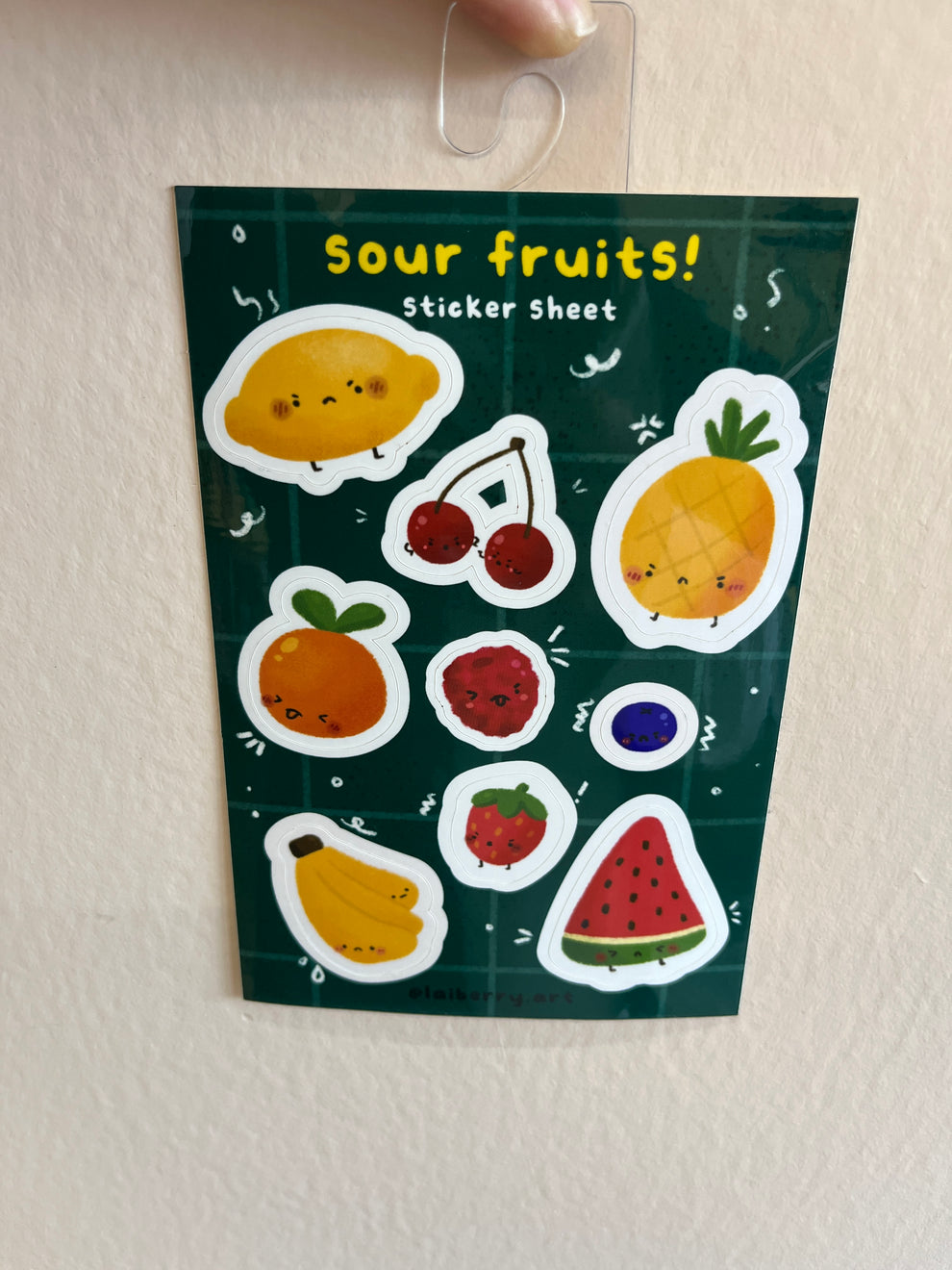 Sour Fruits Sticker Sheet – Nellita's Craft