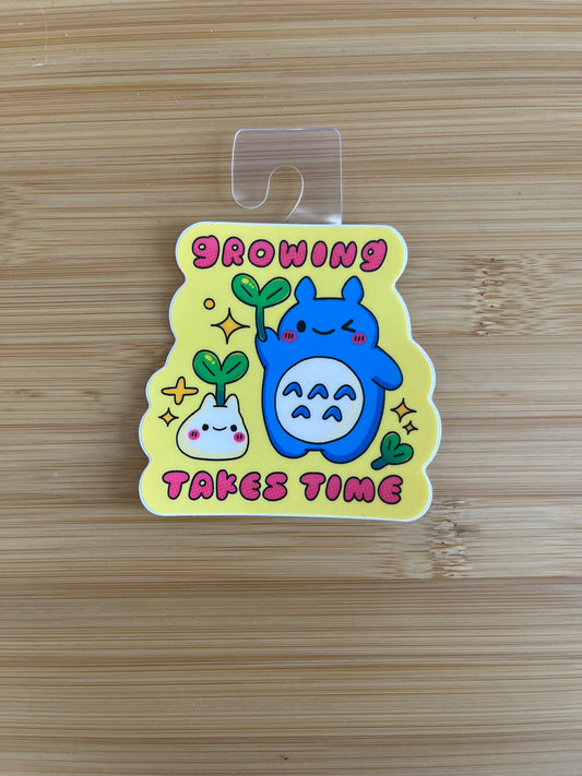 Growing Takes Time Ghibli Sticker