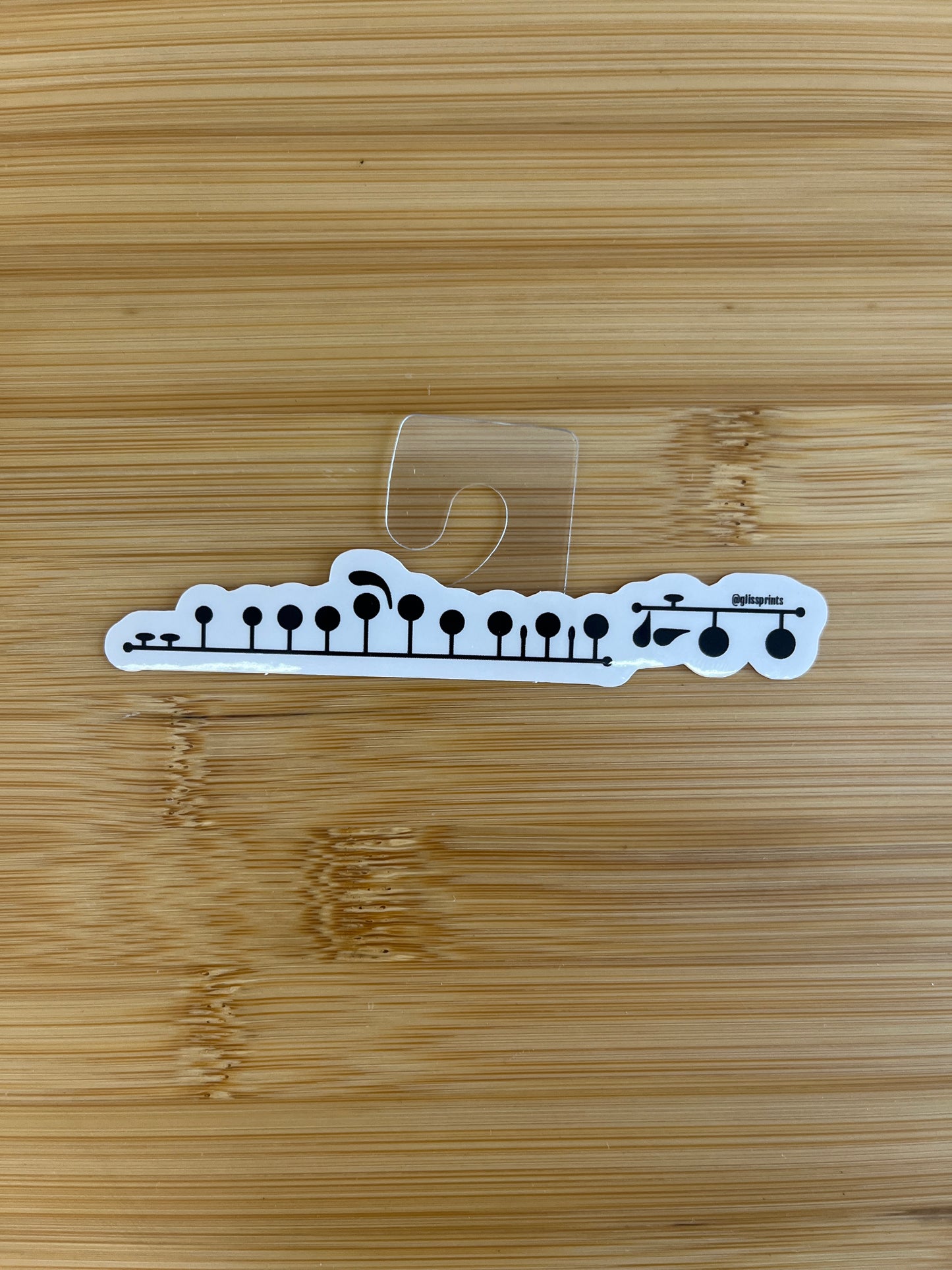 Flute Sticker (clear)