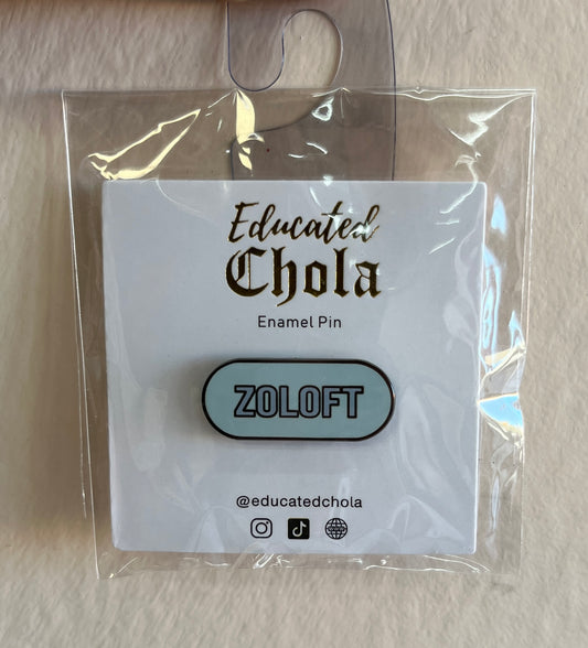 Zoloft Enamel Pin