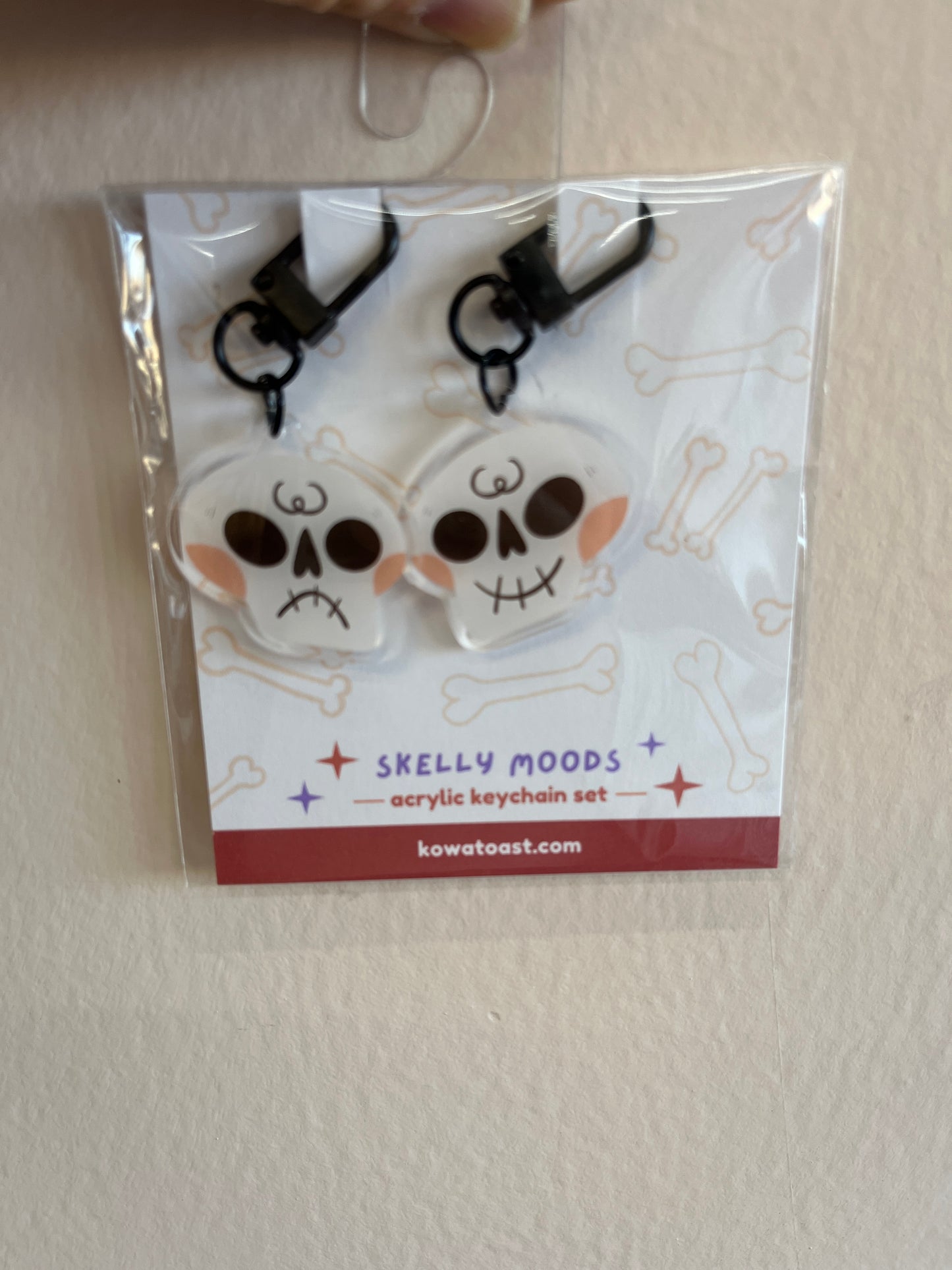 Skelly Moods Keychain Set