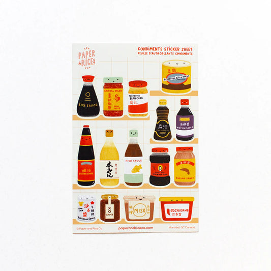 Condiments Sticker Sheet
