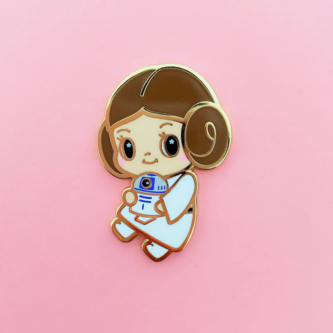 Rebel Princess and Droid Enamel Pin
