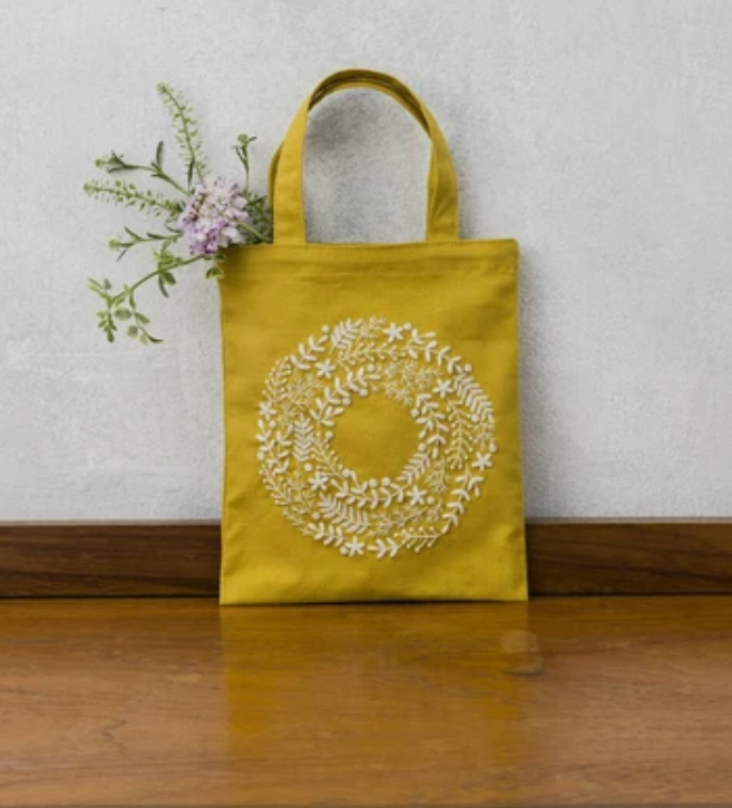 DIY Embroidery Mini Tote Bag