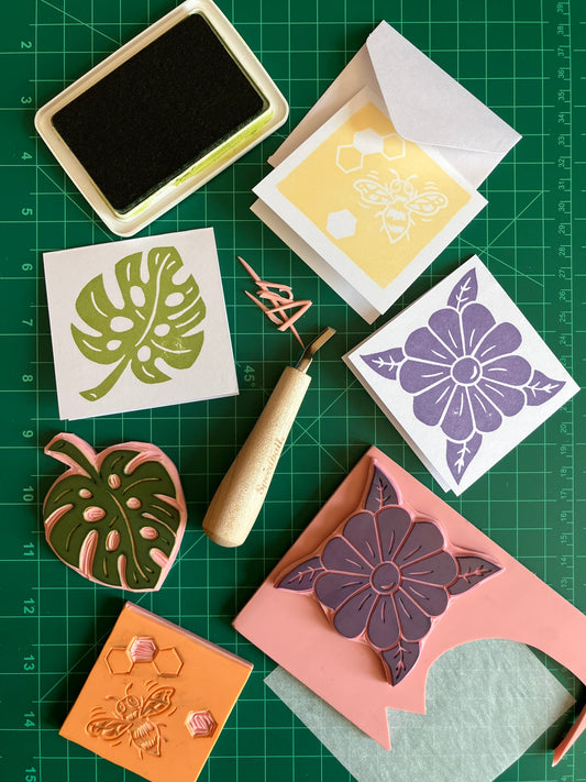 Intro to Block Printing: Mini Greeting Cards - 10/12