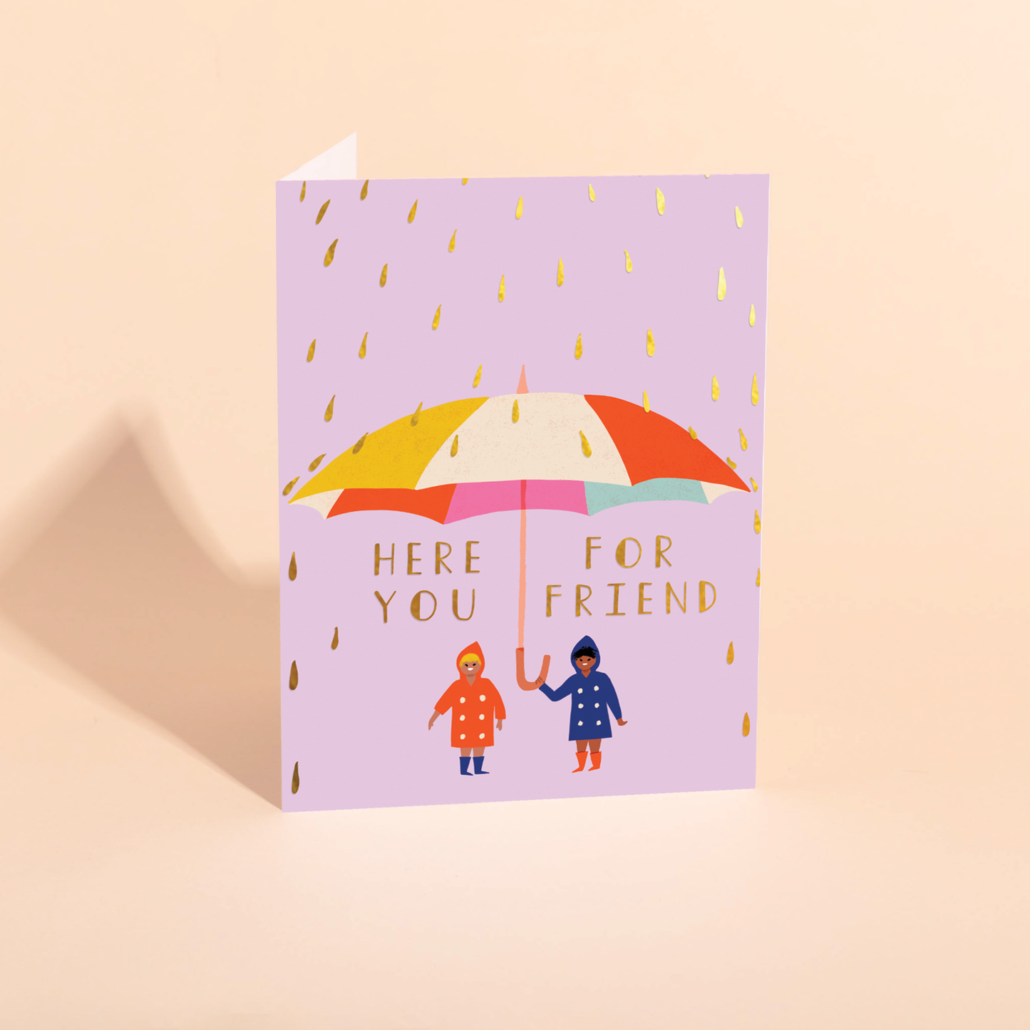 RAINDROPS - Sympathy Card