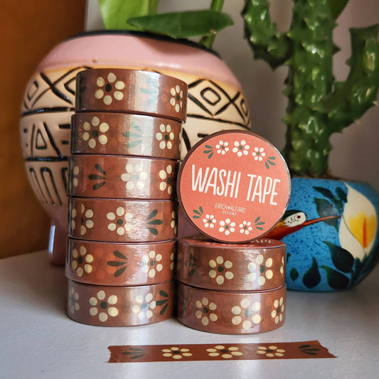 Barro Floral Mexican Washi Tape