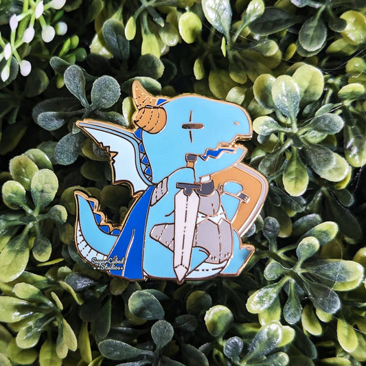 The Draconic Paladin - Dragons and Dragons Enamel Pin